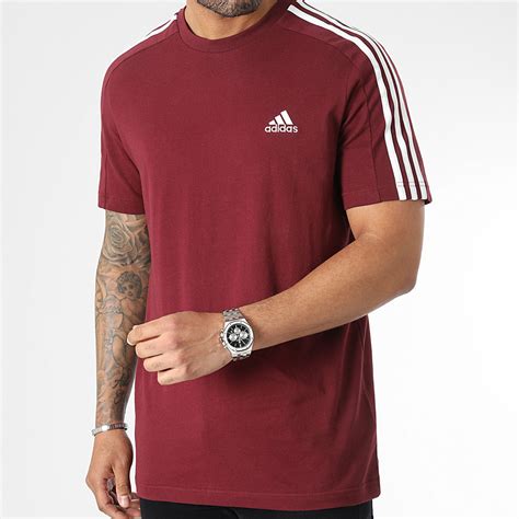 adidas shirt heren bordeaux rood|T.